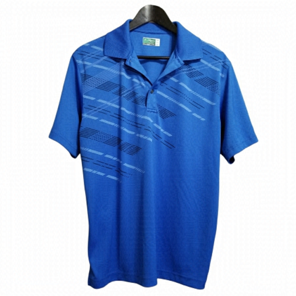 Ben Hogan Blue Graphic Polo Medium Shirt